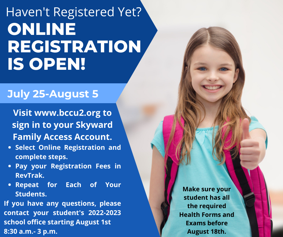 Online Registration is Open Graphic