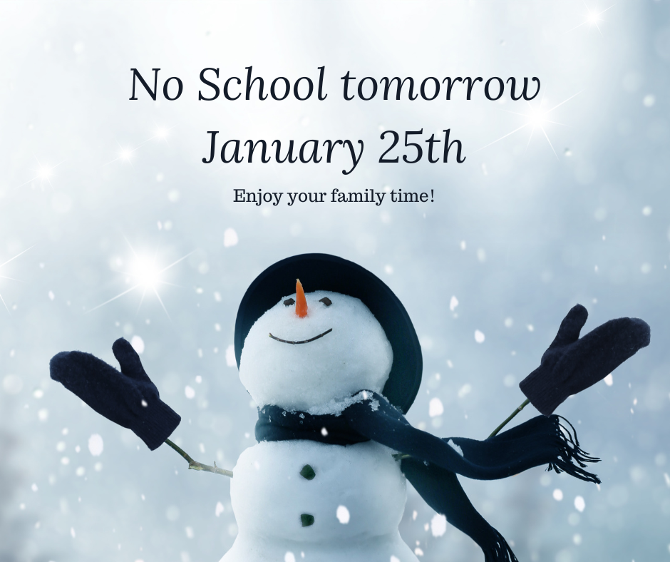 No School January 25